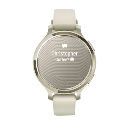 Garmin Lily 2 Active, Lunar Gold with Bone Silicone Band (010-02891-00)