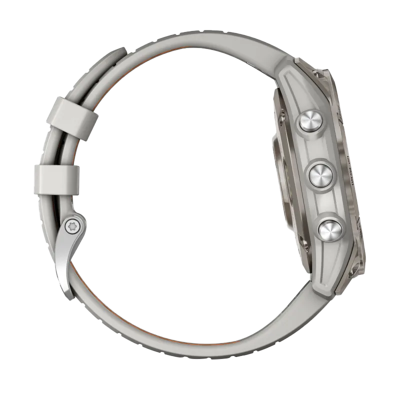Garmin Fēnix 7 Pro Sapphire Solar, Titanium with Fog Gray/Ember Orange Band (010-02777-20)