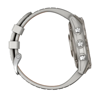 Garmin Fēnix 7 Pro Sapphire Solar, Titanium with Fog Gray/Ember Orange Band (010-02777-20)