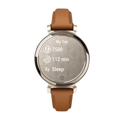 Garmin Lily 2 Classic, Cream Gold with Tan Leather Band (010-02839-02)