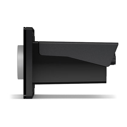 Garmin Fusion Apollo MS-RA800 marine head unit, black side-profile view.