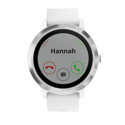 Garmin Vivoactive 3, White with Stainless Steel (Garmin Certified Refurbished)