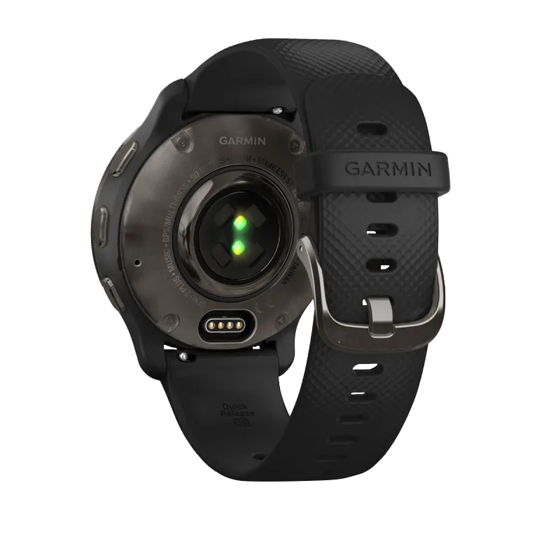 Garmin Venu 2 Plus, Slate/Stainless Steel Bezel w/ Black Case (Garmin Certified Refurbished)