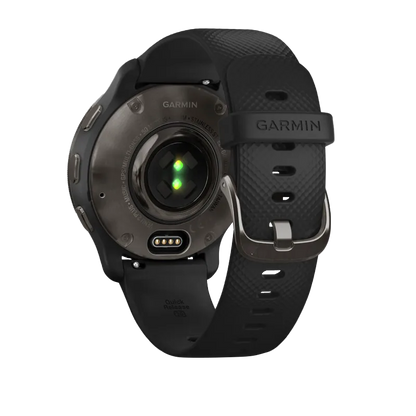 Garmin Venu 2 Plus, Slate/Stainless Steel Bezel w/ Black Case (Garmin Certified Refurbished)