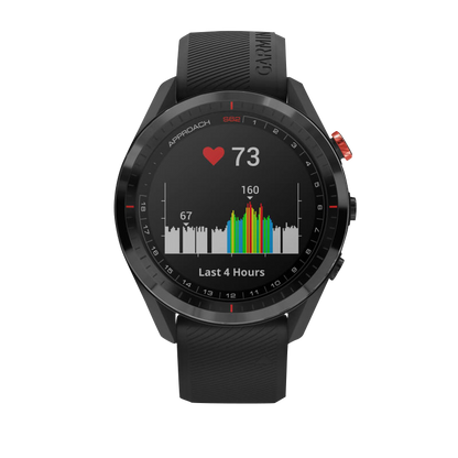 Garmin Approach S62 con bisel de cerámica negro y correa de silicona negra (reacondicionado certificado por Garmin)