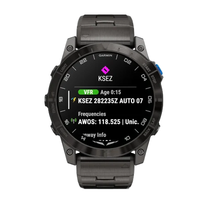 Garmin D2 Mach 1 Pro, reloj inteligente Aviator de 51 mm con pulsera de titanio ventilada (010-02804-80)