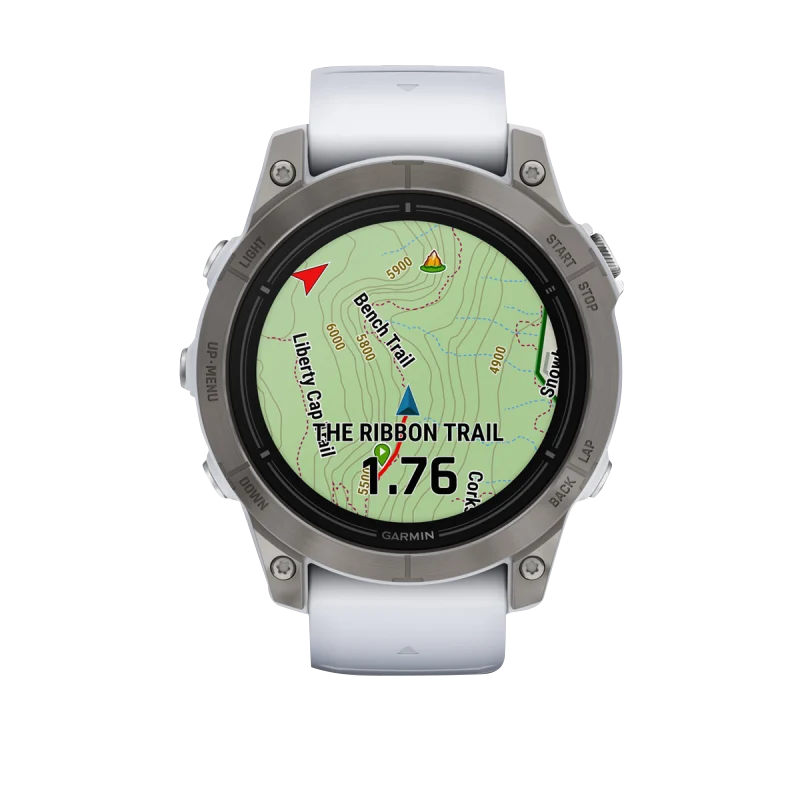 Garmin Epix Pro (Gen 2), 47 mm Sapphire Edition Titanium with Whitestone Band (010-02803-20)
