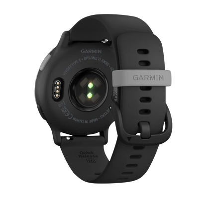 Garmin Vivoactive 5, Slate Aluminum Bezel with Black Case and Silicone Band (010-02862-10)