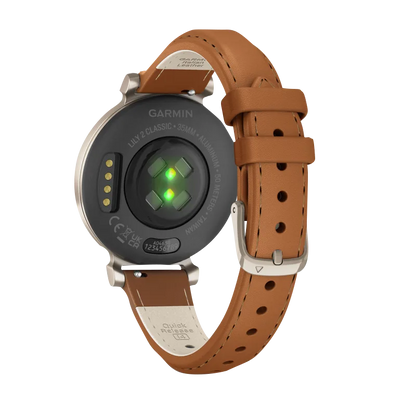 Garmin Lily 2 Classic, Cream Gold with Tan Leather Band (010-02839-02)