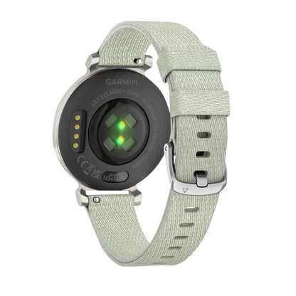 Garmin Lily 2 Classic, Silver with Sage Gray Nylon Band (010-02839-15)