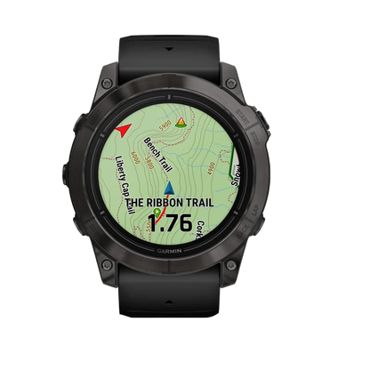 Garmin Epix Pro (Gen 2), edición zafiro de 51 mm, titanio DLC gris carbono con correa negra (010-02804-00)