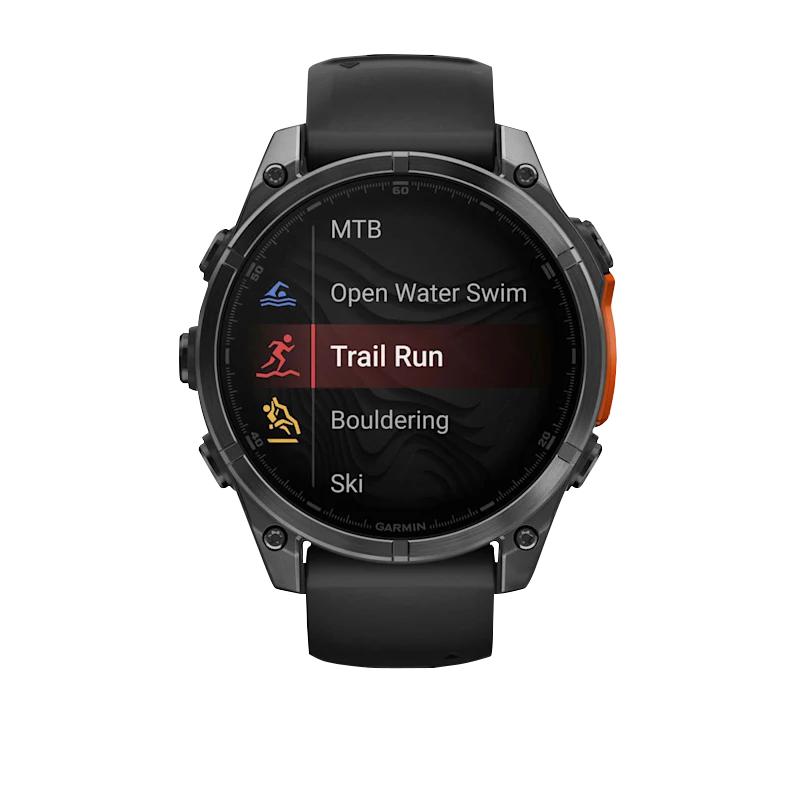 Garmin Fenix 8, 47 mm AMOLED, Slate Gray with Black Silicone Band (010-02904-00)