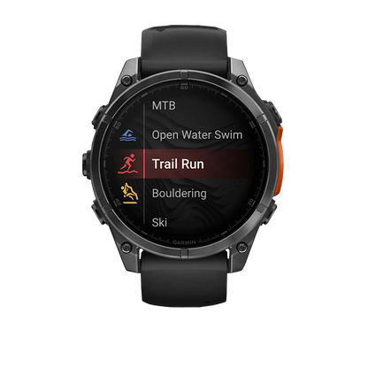 Garmin Fenix 8, 47 mm AMOLED, Slate Gray with Black Silicone Band (010-02904-00)