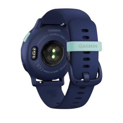 Garmin Vivoactive 5, Metallic Navy Aluminum Bezel with Navy Case and Silicone Band (010-02862-12)
