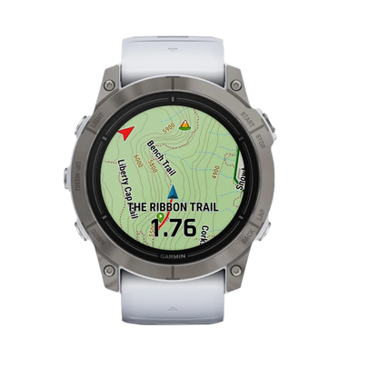 Garmin Epix Pro (Gen 2), edición zafiro de 51 mm, titanio con correa de piedra blanca (010-02804-10)