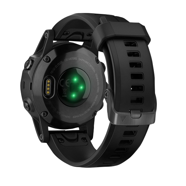 Garmin Fenix 5S Plus Sapphire Black w/ Black Band (010-01987-02)