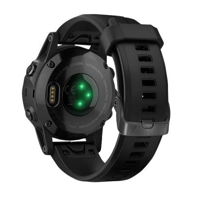 Garmin Fenix 5S Plus Sapphire Black w/ Black Band (010-01987-02)