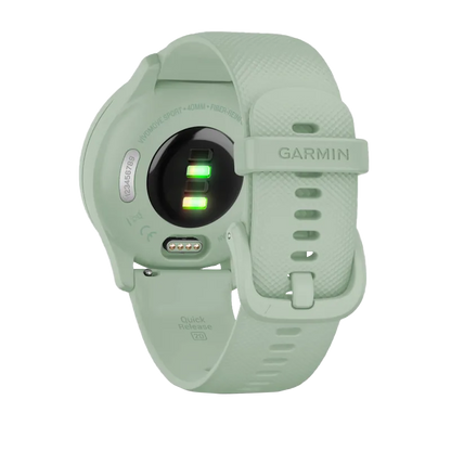 Garmin Vívomove Sport Cool Mint Case and Silicone Band with Silver Accents (Garmin Certified Refurbished)