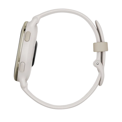Garmin Vivoactive 5, Cream Gold Aluminum Bezel with Ivory Case and Silicone Band (010-02862-11)