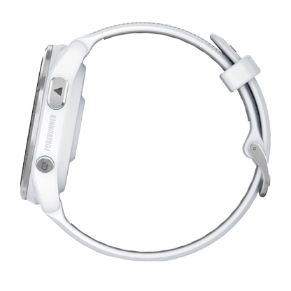 Garmin Forerunner 965, Titanium Bezel with Whitestone Case and Whitestone/Powder Gray Silicone Band (010-02809-01)