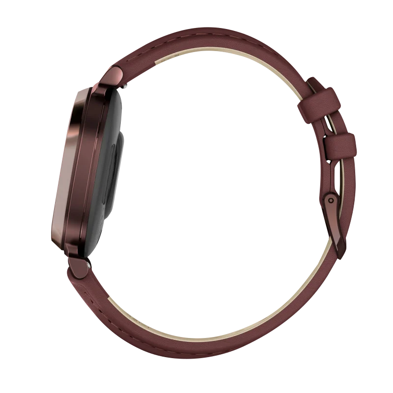 Garmin Lily 2 Classic, Dark Bronze with Mulberry Leather Band (010-02839-03)