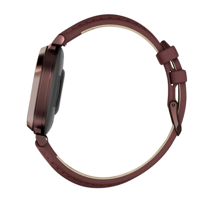 Garmin Lily 2 Classic, Dark Bronze with Mulberry Leather Band (010-02839-03)