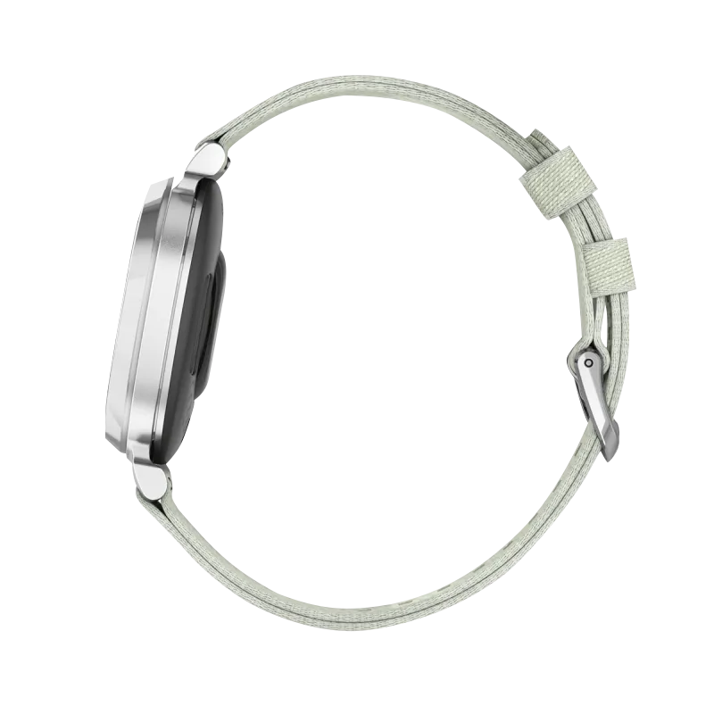 Garmin Lily 2 Classic, Silver with Sage Gray Nylon Band (010-02839-15)
