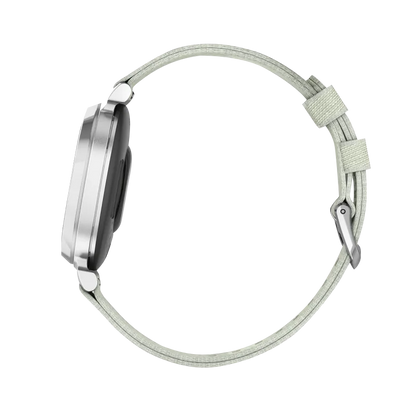 Garmin Lily 2 Classic, Silver with Sage Gray Nylon Band (010-02839-15)