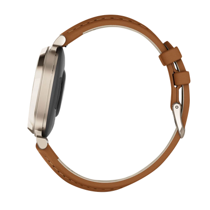 Garmin Lily 2 Classic, Cream Gold with Tan Leather Band (010-02839-02)