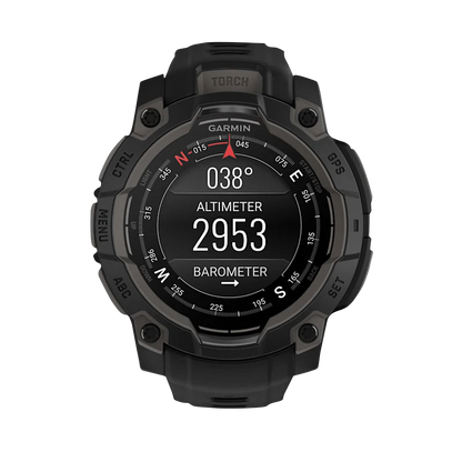 Garmin Instinct 3 AMOLED, (45mm) Black with Black Band (010-02936-00)