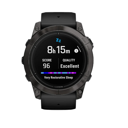 Garmin Epix Pro (Gen 2), edición zafiro de 51 mm, titanio DLC gris carbono con correa negra (010-02804-00)