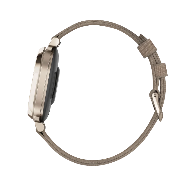 Garmin Lily 2 Classic, Cream Gold with Coffee Nylon Band (010-02839-14)