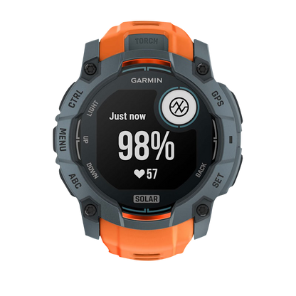 Garmin Instinct 3 Solar, (50mm) Twilight with Solstice Band (010-02935-01)
