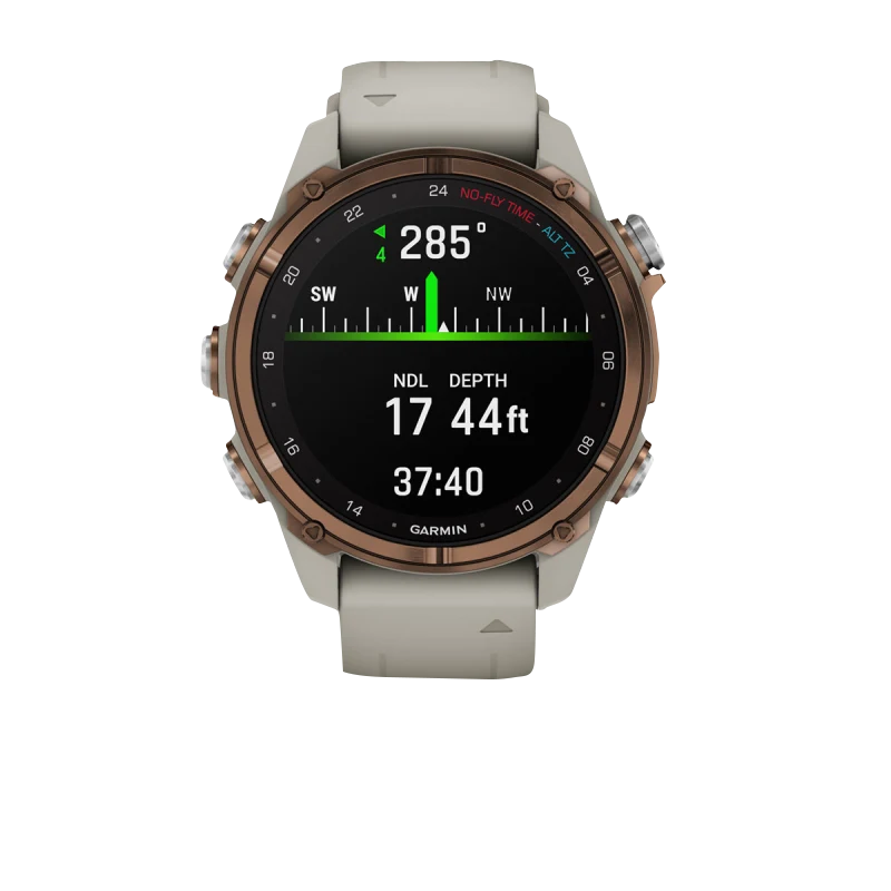 Garmin Descent Mk3i, 43 mm Bronze PVD Titanium with French Gray Silicone Band (010-02753-13)