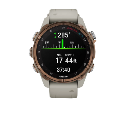 Garmin Descent Mk3i, 43 mm Bronze PVD Titanium with French Gray Silicone Band (010-02753-13)