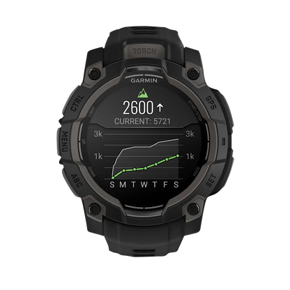 Garmin Instinct 3 AMOLED, (45mm) Black with Black Band (010-02936-00)