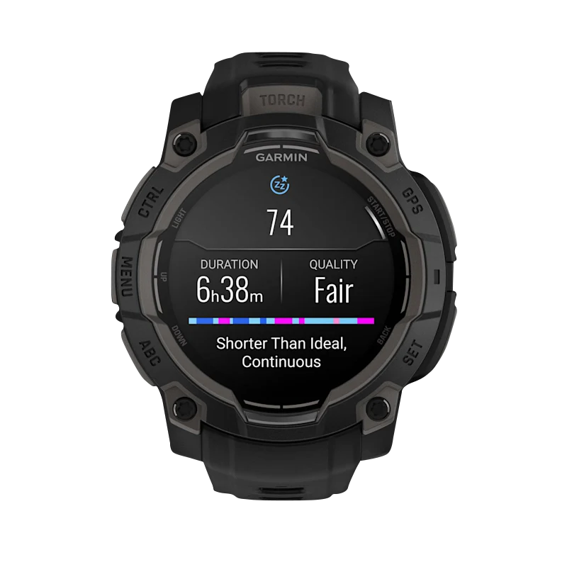 Garmin Instinct 3 AMOLED, (45mm) Black with Black Band (010-02936-00)