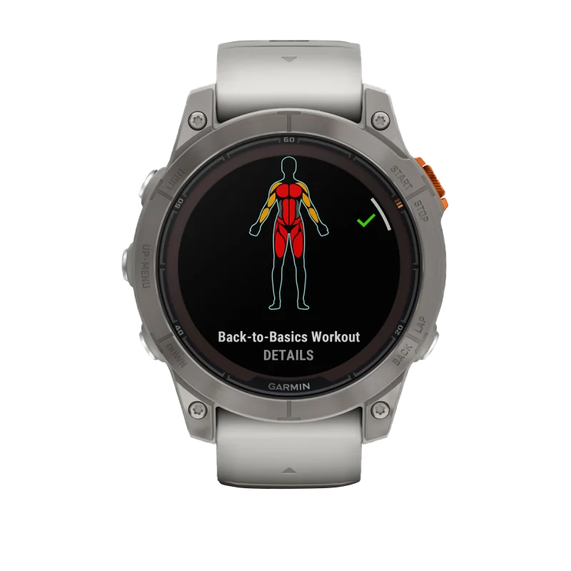 Garmin Fēnix 7 Pro Sapphire Solar, Titanium with Fog Gray/Ember Orange Band (010-02777-20)