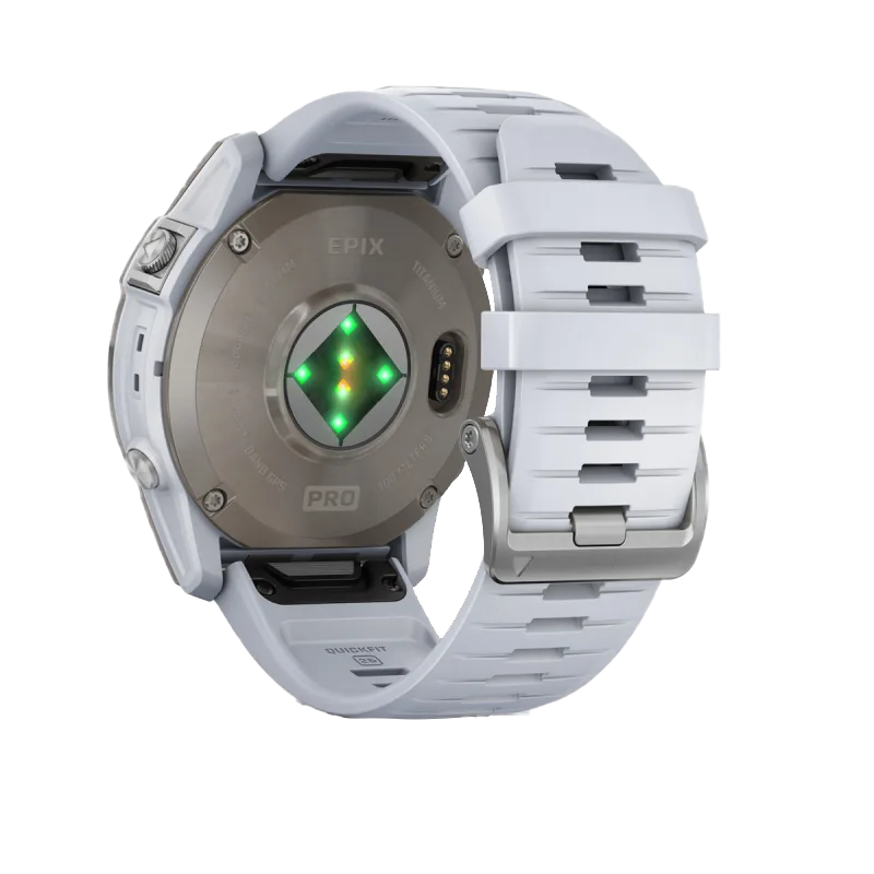 Garmin Epix Pro (Gen 2), edición zafiro de 51 mm, titanio con correa de piedra blanca (010-02804-10)