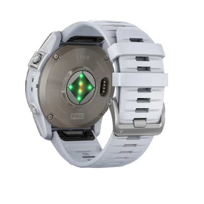 Garmin Epix Pro (Gen 2), edición zafiro de 51 mm, titanio con correa de piedra blanca (010-02804-10)
