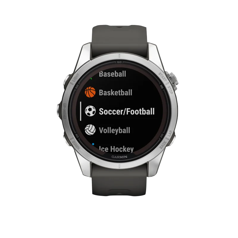 Garmin Fenix 7S Pro Solar Edition Silver with Graphite Band (010-02776-00)