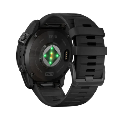 Garmin Epix Pro (Gen 2), edición zafiro de 51 mm, titanio DLC gris carbono con correa negra (010-02804-00)