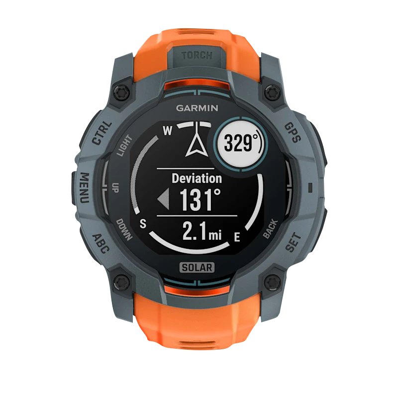 Garmin Instinct 3 Solar, (50mm) Twilight with Solstice Band (010-02935-01)