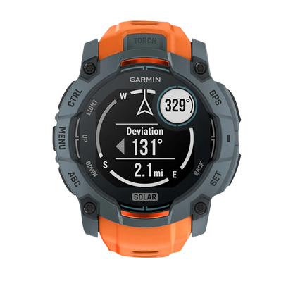 Garmin Instinct 3 Solar, (50mm) Twilight with Solstice Band (010-02935-01)