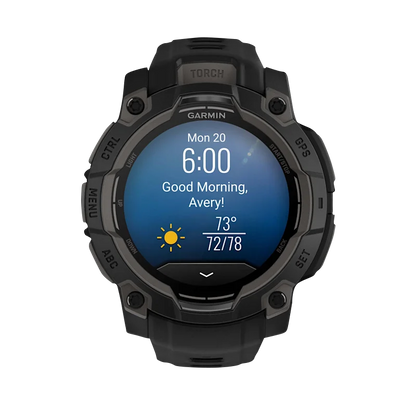 Garmin Instinct 3 AMOLED, (45mm) Black with Black Band (010-02936-00)
