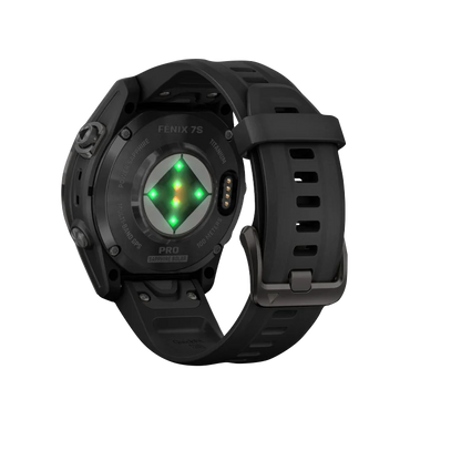 Garmin Fenix 7S Pro Sapphire Solar, Carbon Gray Titanium with Black Band (010-02776-10)
