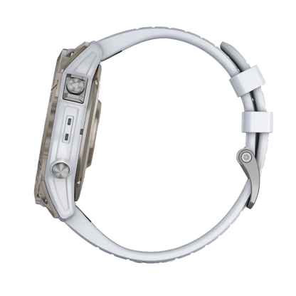 Garmin Epix Pro (Gen 2), edición zafiro de 51 mm, titanio con correa de piedra blanca (010-02804-10)