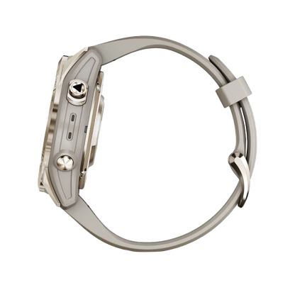 Garmin Fenix 7S Pro Sapphire Solar, Soft Gold with Light Sand Band (010-02776-14)