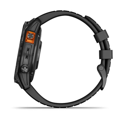 Garmin fēnix 7 Pro Solar Edition smartwatch, slate gray with black band, no Wi-Fi