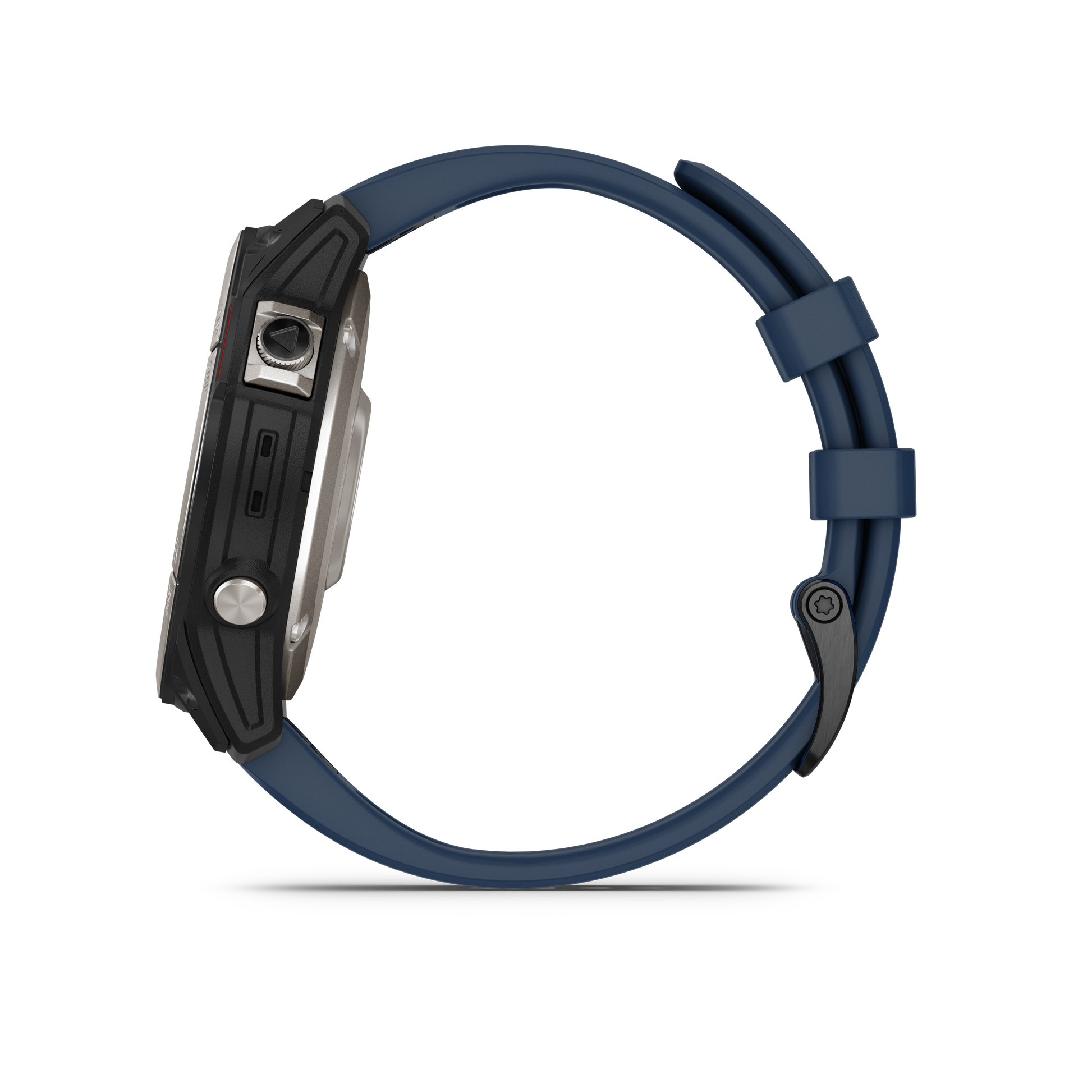 Garmin Quatix 7X Solar marine GPS smartwatch with blue silicone strap
